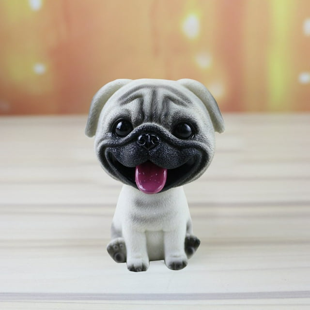 Fiudx Ofertas flash del día solo en línea Simulación sacudiendo lindos adornos de decoración de cachorros