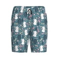thumbnail image 4 of Wukai Forest Rabbit Men’s Short Pajama Pants With Pockets Soft Sleep Pj Shorts for Men-X-Large, 4 of 6
