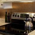 thumbnail image 3 of FASÄDE Hammered Decorative Vinyl Backsplash Panel in Polished Copper (6X6 Inch Sample), 3 of 6