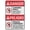 Warning Sign 2, variant on Danger Confined Space Procedures Must Be Followed Bilingual Spanish Metal Sign 8"x12" Rustproof Aluminum Multicolor - Indoor Outdoor Bilingual Confined Space Sign