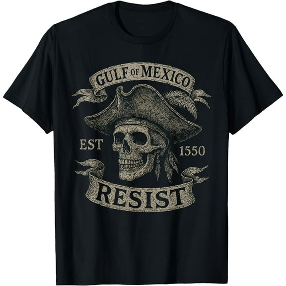 Gulf Of Mexico Est. 1550 Resist T-Shirt,Black tee
