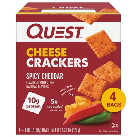 Quest Cheese Crackers, Spicy Cheddar, 4PK