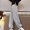 Gray, variant on Tranfacy Girls 5-15 Years Fall Pants Solid Sports Sweatpants Elastic Waist Jogger Casual Trousers