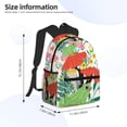 thumbnail image 4 of Easygdp Mushroom and Frogs Casual Laptop Backpack, Large Capacity Schoolpack for School, Travel, Business, 4 of 8