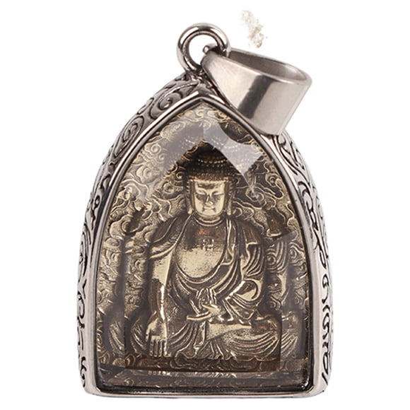 Buddha Pendant,Buddha Pendant Arc Cutting Stainless Steel Jewelry Ethnic Style Necklace Pendant Leading Edge Technology