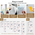 thumbnail image 6 of Non-Adhesive Static Cling Window Tint, Orange Grey Coastal Window Privacy Film Frosted, Summer Beach Coral Shell Ocean Insulated Windows Frosted Films for Living room, 35.4 x 78.7 Inches, 6 of 9