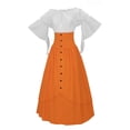 thumbnail image 2 of Women’s Gothic Renaissance Style Top and High Waist Button Skirt Two Piece Outfit, 2 of 4