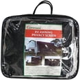 thumbnail image 6 of RV Awning Privacy Side Sunblock Shade Drop 8ft x 8ft Black Mesh UV Protection, 6 of 7
