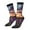 2 Black-1, variant on Starry Night Purple Irises Pattern Sport Socks for Women and Men Crew Socks Sporty Calf Socks Casual Socks