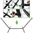 thumbnail image 3 of HomGarden Portable Double Hammock W/ 9FT Stand Set & Carry Case Indoor Outdoor, 78.7” Lx61” W, Max 620lbs, 3 of 10