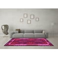 thumbnail image 3 of Ahgly Company Indoor Square Oriental Pink Traditional Area Rugs, 6' Square, 3 of 4