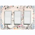 thumbnail image 1 of Metal Light Switch Plate Cover Vintage Paris Floral Eiffel Tower Card PRS023, 1 of 13