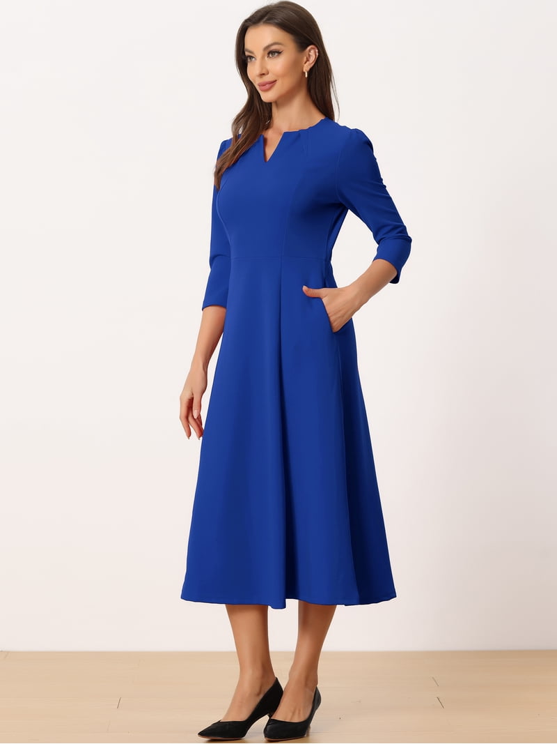 royal blue midi dress long sleeve Buy Love & Roses Cobalt Blue Pleated Ruffle Midi Dress from Next USA
