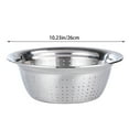 thumbnail image 3 of KDFWDM Colander 304 Stainless Steel, Strainer for Kitchen Food For washing vegetables, fruit, rice, Dishwasher Safe, Fruit and Rice for Draining Cooked Pasta, 3 of 9