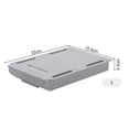 thumbnail image 2 of Cajón de mesa Caja de almacenamiento ABS Debajo del escritorio Bandeja organizadora de papelería (Gris L), 2 of 2