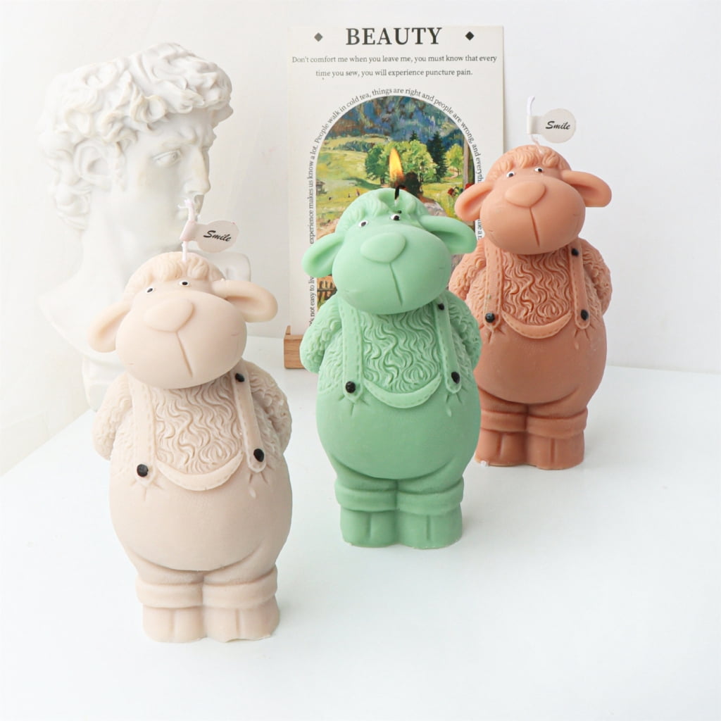 lanema Sheep-like Candle Mold Candle Mold for DIY Candle Soap Plaster Chocolate Home Decor DIY Resin Casting Molds