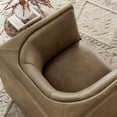 thumbnail image 5 of Modway Hilda Curved Back Vegan Leather Upholstered Armchair in Mushroom, 5 of 10