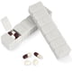 thumbnail image 1 of 2 pastillas organizadoras para viajes, 7 días con pastillero Braille, vitaminas, suplementos de aceite de pescado, dispensador organizador de medicamentos (beige), 1 of 5