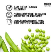 Naked Pea - 5LB 100% Pea Protein Powder From U.S. and Canadian Farms, Unflavored Vegan Pea Protein Isolate - 76 Servings