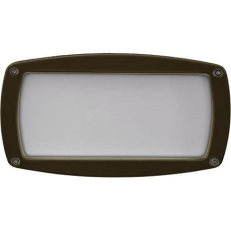 

Dabmar Lighting DSL1016-BZ Recessed Open Face Brick Step & Wall Light Bronze - 5 x 9 x 3.90 in.