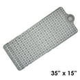 thumbnail image 6 of Cameo Non-Slip Bathtub mat, w/Removable Hair Catcher, 35" x 15", Shower Mat with Suction Cups and Water Drain Holes, BPA, Latex, Phthalate Free (Grey), 6 of 6
