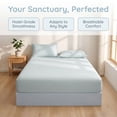 thumbnail image 2 of Unique Bargains Fitted Cotton Bed Sheets Breathable for All Seasons 59.8"x79.9" Blue, 2 of 5