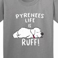 thumbnail image 4 of Inktastic Pyrenees Life is Ruff Great Pyrenees Youth T-Shirt, 4 of 5