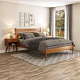 thumbnail image 4 of Camaflexi Mid-Century Solid Wood Queen Platform Bed in Castanho Brown, 4 of 6