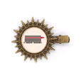 thumbnail image 1 of Bar Code Shopping Pull Lock Clothes Hairpin Sun Headwear Retro Metal Clips Pin, 1 of 3