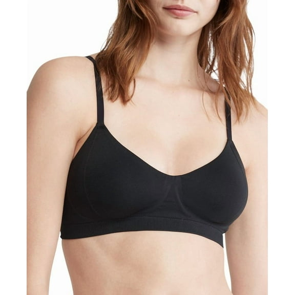 Calvin Klein Women's Bonded Flex Lightly Lined Bralette, Black XL