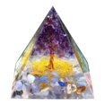 thumbnail image 1 of Crystal Gem Pyramid Meditation Healing Home Office Art Decoration Estatuilla Regalos, 1 of 6