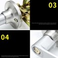 thumbnail image 4 of kurtrusly Door Handle Lock Round Entry Security Privacy Sliding Front Doors Entrance Keyed Locks for Bedroom Living Room Household Type 2, 4 of 9