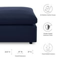 thumbnail image 3 of Commix Overstuffed Outdoor Patio Ottoman Navy, 3 of 4
