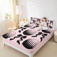 thumbnail image 4 of Feelyou Teens Golf Sports Full Size Sheets, Kawaii Pink Bowknot Bed Sheets, 4pcs, 4 of 7