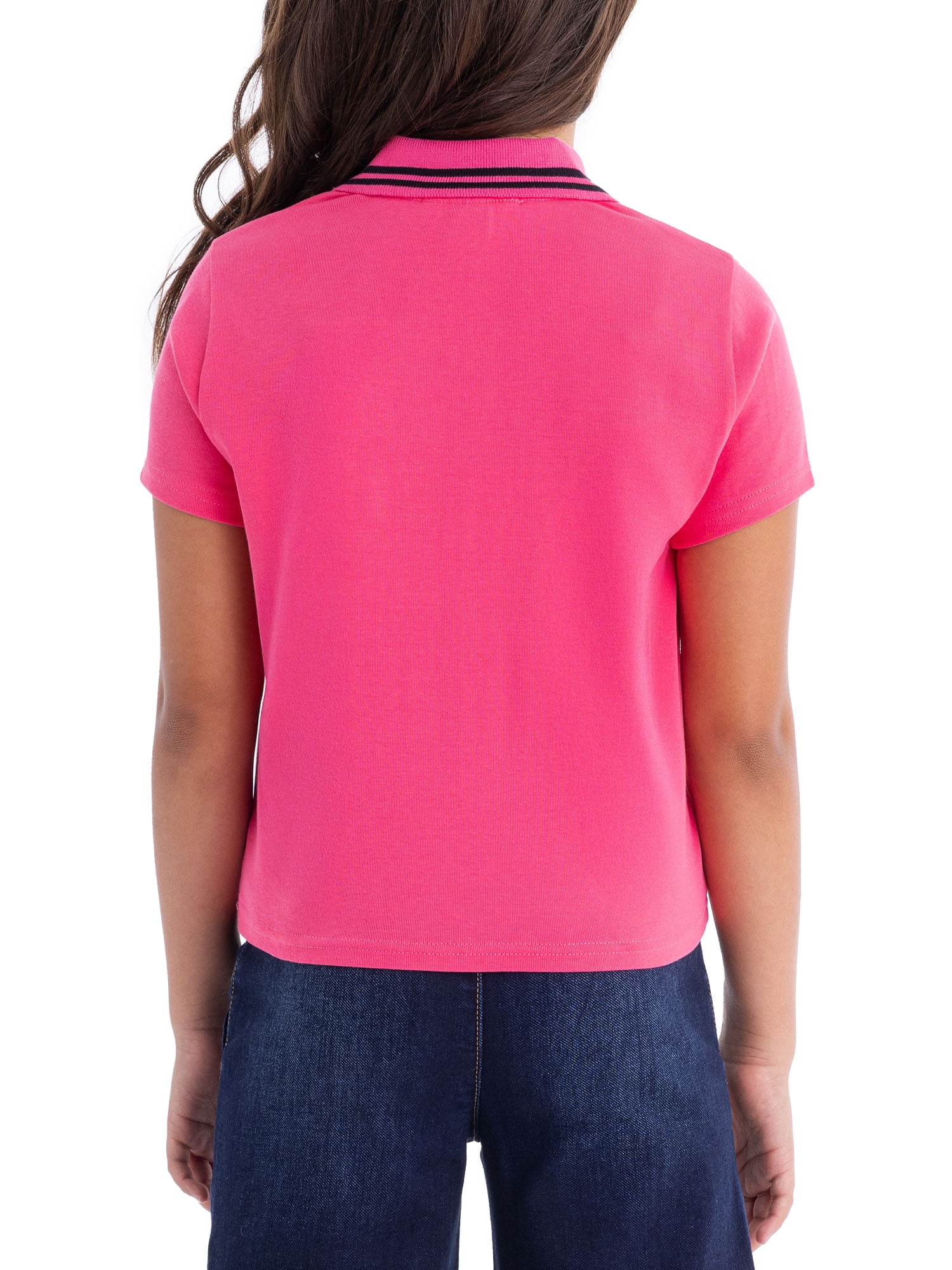 U.S. Polo Assn. Girls Short Sleeve Polo Shirt, Sizes 4-18