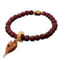 thumbnail image 5 of Bodhi Beads Bracelet Five Petal Carved Buddha Beads Buddhist Prayer Meditation Jewelry Handcrafted Unisex Gift Accessory, 5 of 11