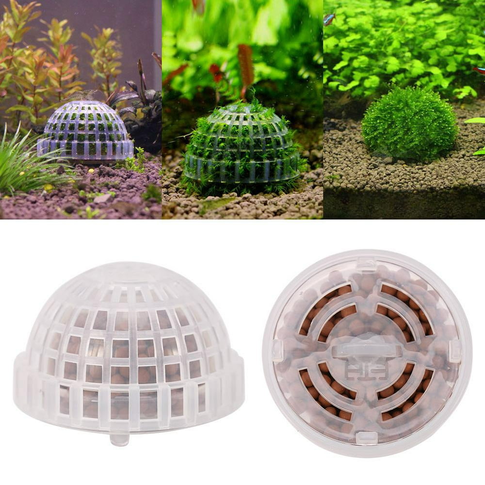 HERCHR Fish Tank Moss Ball, Functional Aquarium Fish Tank Plastic Moss