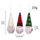 thumbnail image 5 of Paquete de tres adornos navideños colgante pequeño de punto adornos colgantes para árboles de Navidad colgante pequeño de muñeco sin rostro de anciano del bosque juego de ANGGREK Otros, 5 of 8