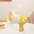 thumbnail image 6 of Abbraccia Mini Megaphone Loud Speaker Keychain Toy Handheld Mic Sound Toy with Record Bullhorn with Chain for Kids Ages 3-8+ Olds Gift , yellow, 6 of 9