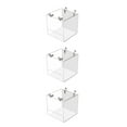 thumbnail image 2 of fastboy Plastic Sturdy And Durable Bird Water Bath Tub Easy To Install Wide Application Simple Bird Bath Box Bath Box 13*11*13CM 3Set, 2 of 6
