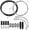 Road Brake Set, variant on Mosiee Bicycle Mechanical Brake Cable Housing Plus Shifter Cables Set for Road Mtb Includes Outer Hose Inner Wires Cap Sleeves Shifter Cable Set