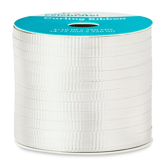 Silver Curling Ribbon, 350 yds, by Way To Celebrate