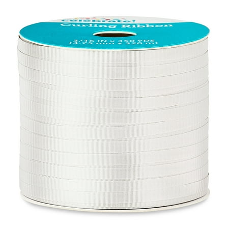 Silver Curling Ribbon, 350 yds, by Way To Celebrate