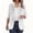 White, variant on Kukoosong Women's Blazers Suit Jackets, Women's Lapel Collar Button Blazer Suit, Open Front Work Office Blazer Jacket
