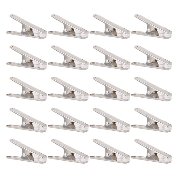 ZPAQI 20 Pcs Utility Metal Clips Clothes Pins for Clothesline Kitchen Food Bag
