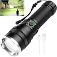 thumbnail image 1 of Torche LED Rechargeable Haute Luminosité, 4 Modes Zoom Torche, Chargement USB, Torche Étanche pour Camping Randonnée, 1 of 5