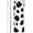 Black And White Cow Pattern, variant on Bees Pattern 20 oz Tumbler Stainless Steel Vacuum Insulation Travel Mug Proof Lid Water Coffee Cup Straw and Brush Included for Home Office School - Works Great for Ice Drink Hot Beverage
