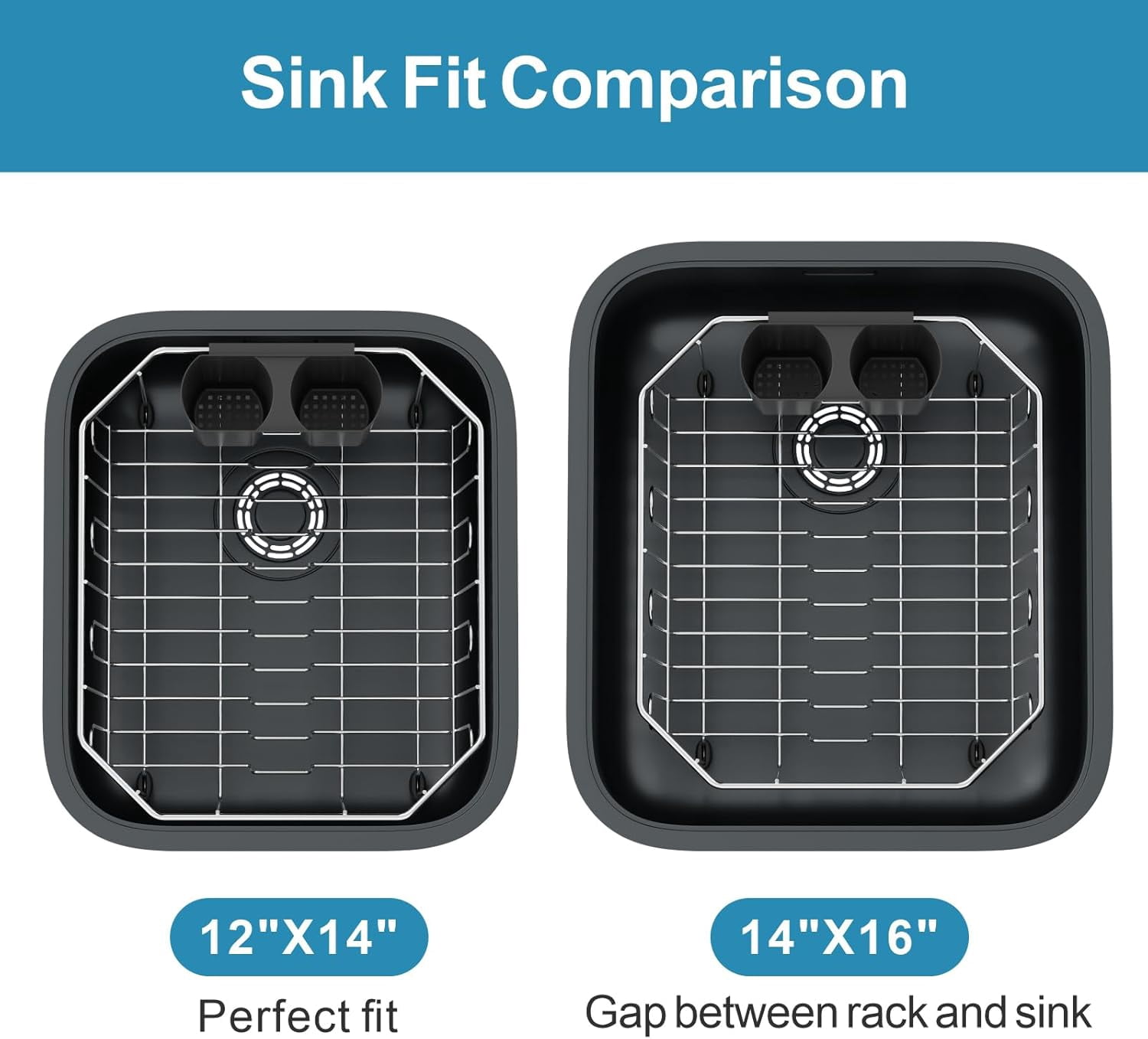 iSPECLE Small in Sink Dish Drying Rack - Stainless Steel Compact Dish Drainer for RV Kitchen Apartment Sink, Rust Resistant Inside Sink Rack, 1–2 Person Households, 11.6" W x 13.4" L, Silver