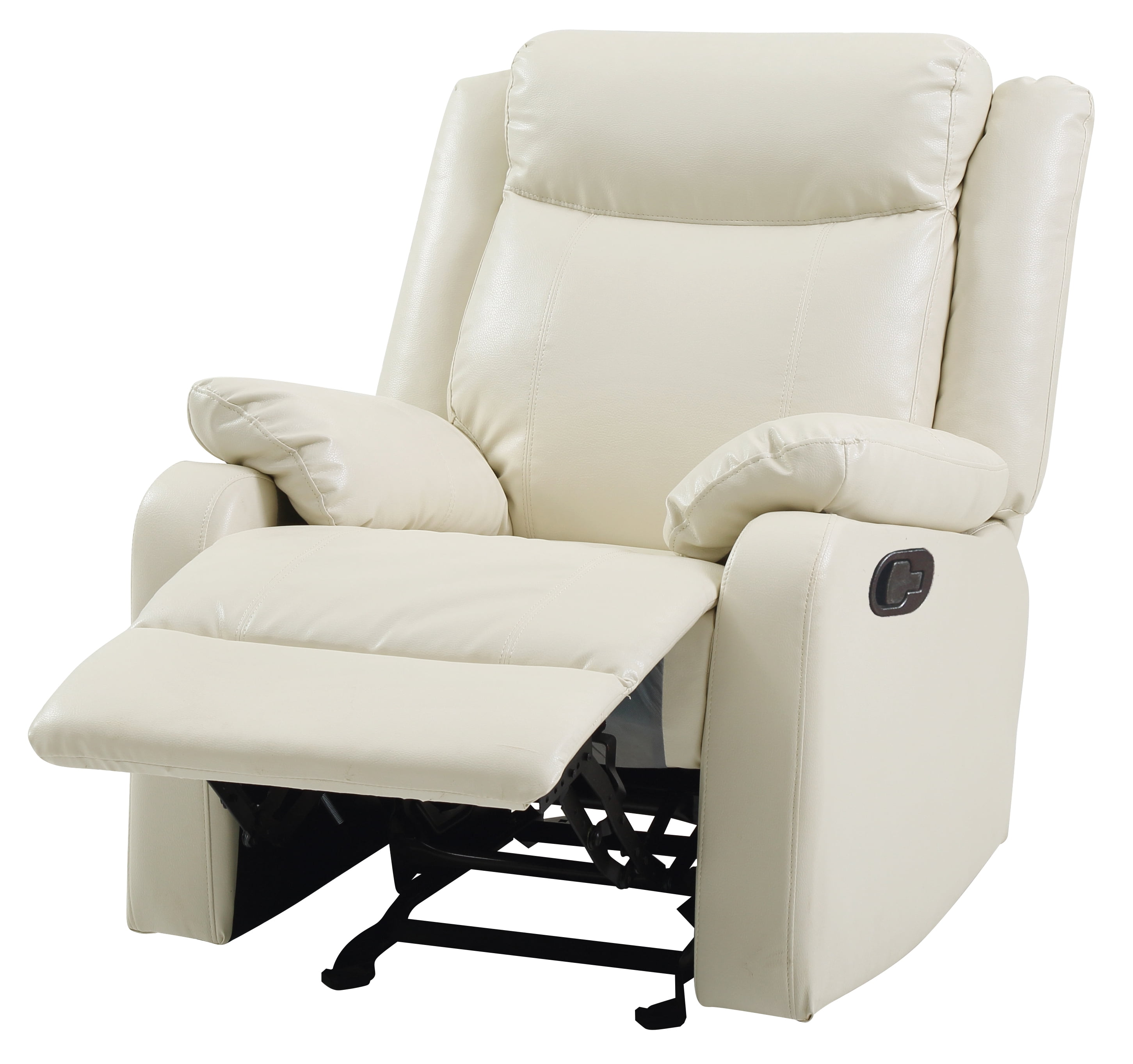 Glory Furniture Ward Rocker Recliner in Pearl Color