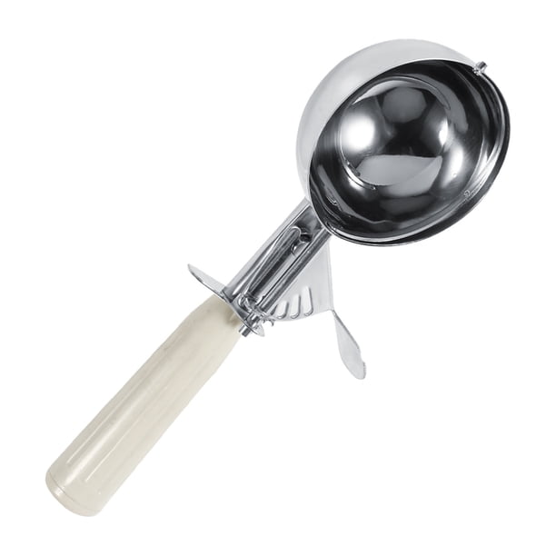 ICE Partners Acero Inoxidable, Cuchara De Hielo Con Una Cucharada De Helado Con Sin Manejar De Palanca De Liberación Para Postres En Casa Y En El Comercio De Comercio